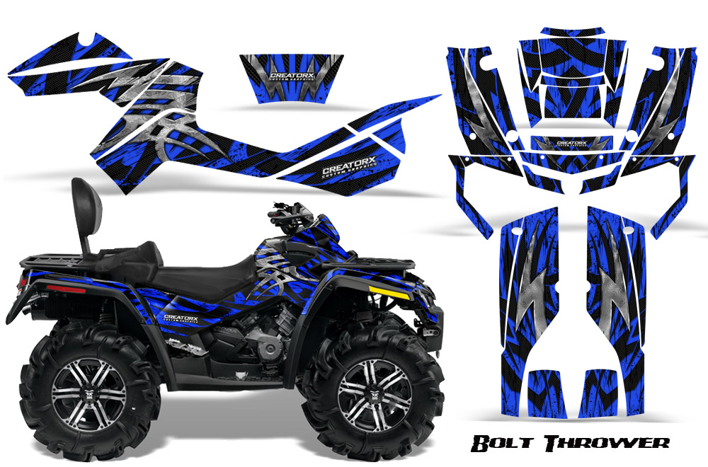 Can-Am Outlander MAX Graphics Kit Bolt Thrower Blue